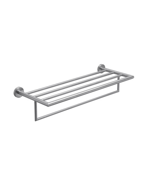 Evolution 63cm towel rack brushed stainless steel