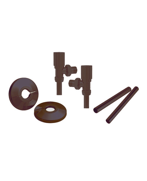 Alto 15mm angled radiator valves (pair) urbanite bronze