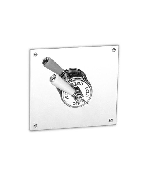 Tradition concealed thermostatic shower valve square plate - finish options