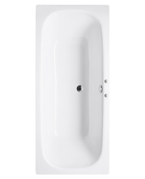 Dual 1700x800mm 2-taphole steel bath