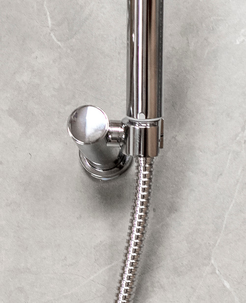 Acme handshower holder and wall outlet chrome