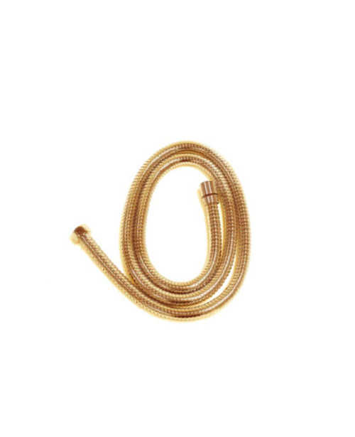 Axis 1.5m flexible conical hose scuffed brass