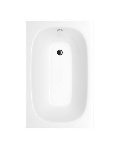 Mini 1240x710mm no-taphole steel bath