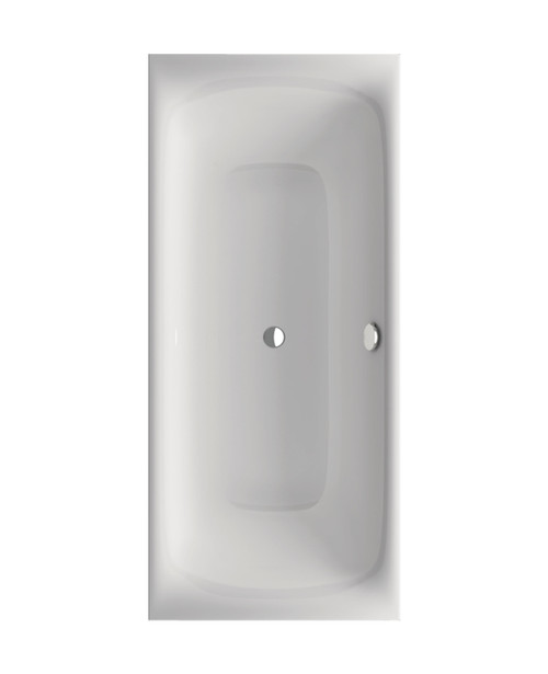 Lennox 1700x750mm no-taphole double ended steel bath