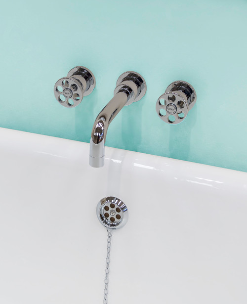 Astonian Index 3-hole wall mounted bath filler chrome