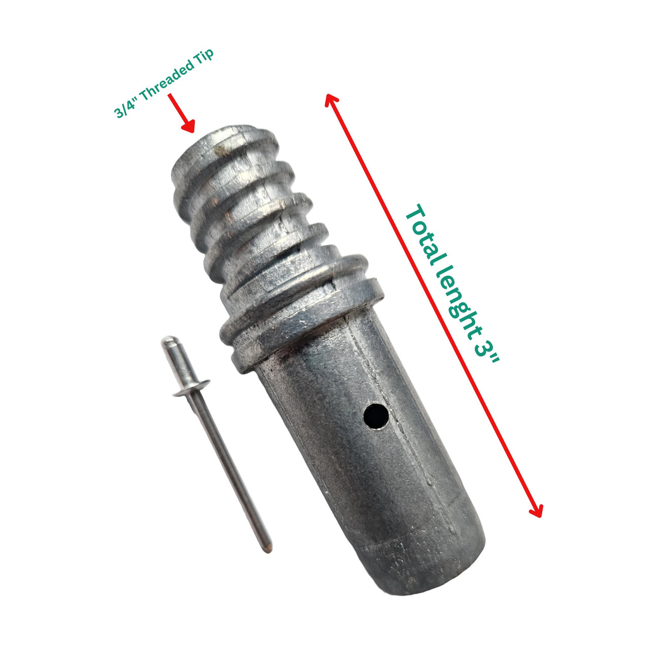 Threaded Tips Replacement for Mr Longarm Extension Poles - 3/4 Inch ...