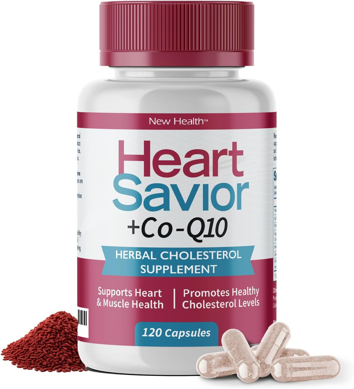 New Health Corp Heart Savior with Co-Q10 (120 Capsules)