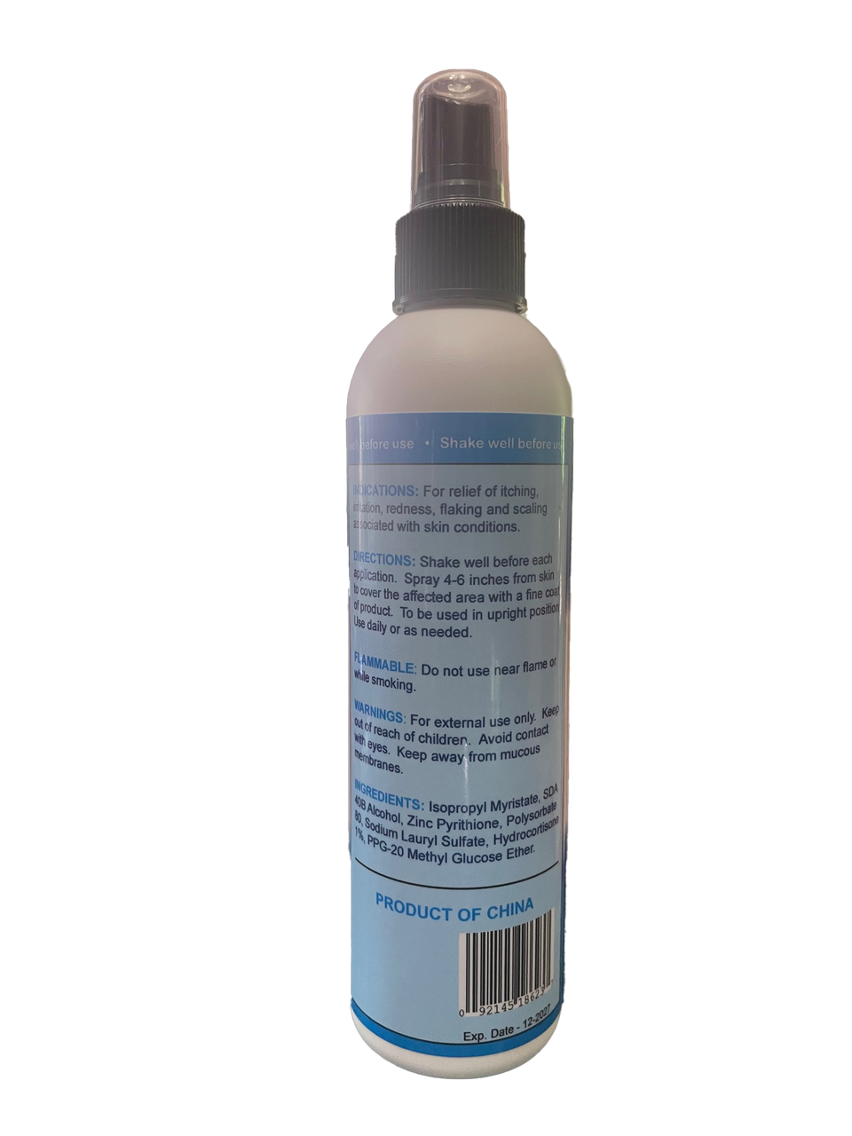 PSOR VAL Fast Acting Zinc Pyrithione Skin Disorder Relief Spray  (3.72 fl oz/110ml) Ingredients & Directions For Use