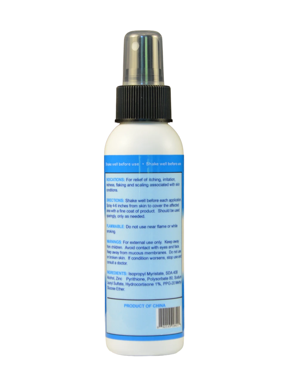 PSOR VAL Fast Acting Zinc Pyrithione Skin Disorder Relief Spray  (3.72 fl oz/110ml) Ingredients & Directions For Use