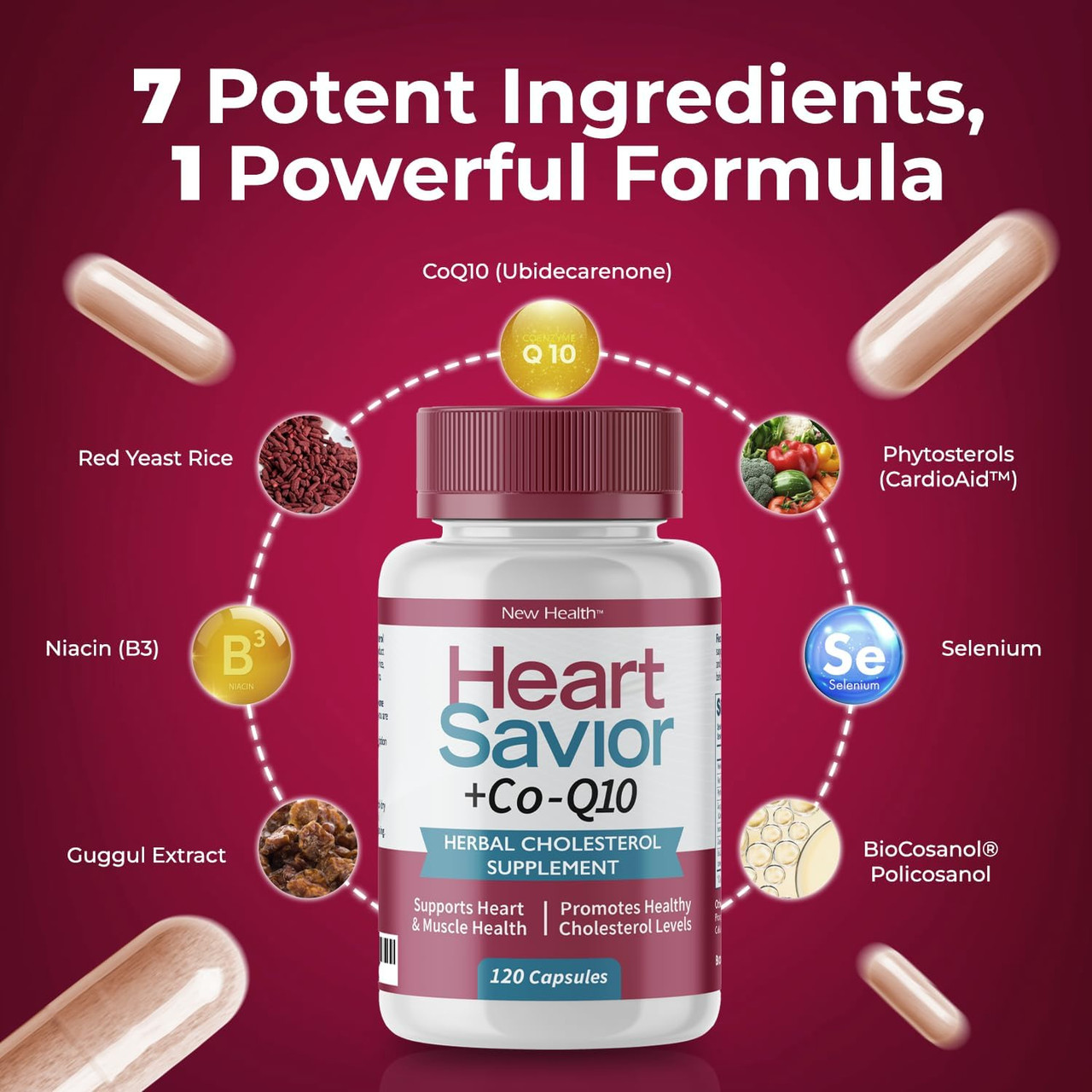 7 Potent Ingredients in 1 Powerful Formula for Heart Health