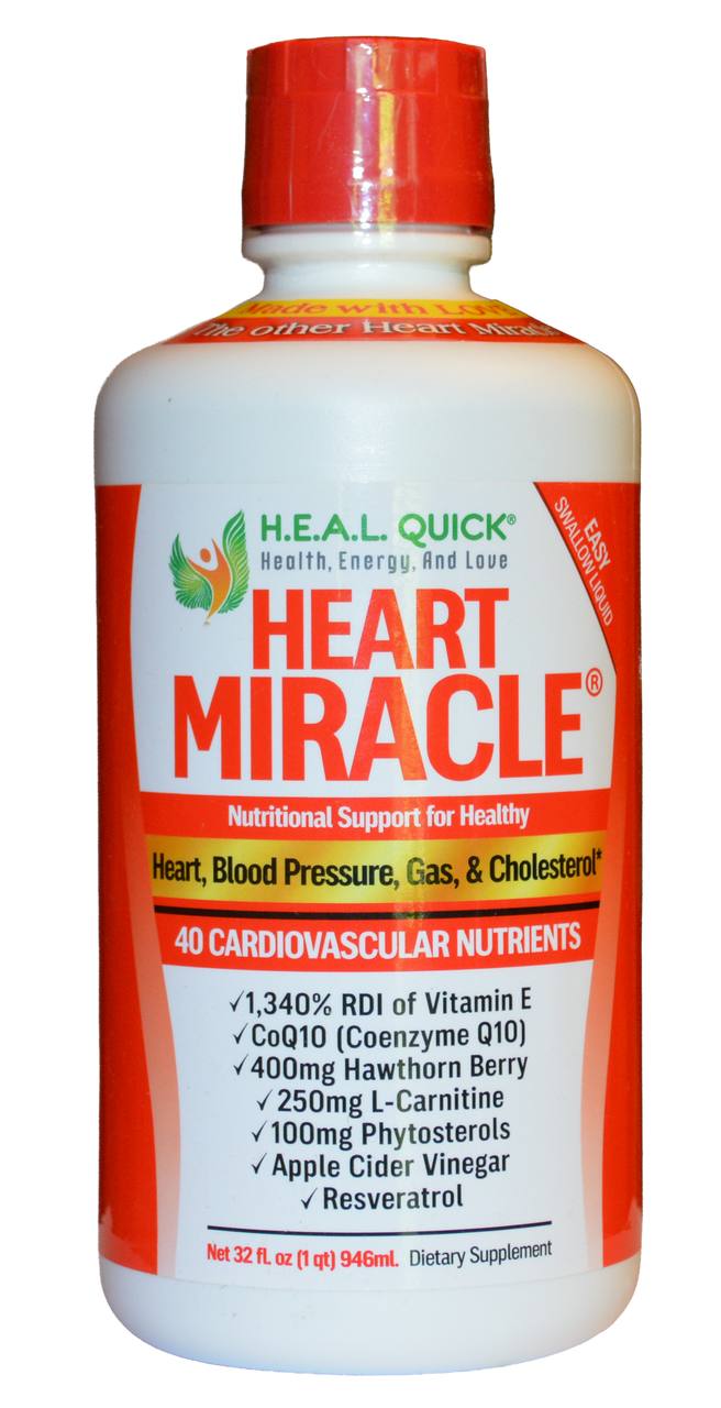 Heart Miracle 40 Heart Healthy Cardiovascular Nutrients 32 fl oz