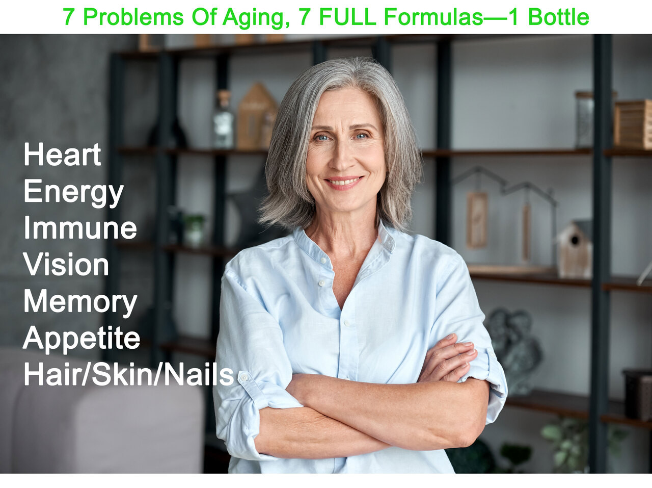 7 Full Formulas for memory, vision, sexual health, hormonal balance, energy levels, bon e health, vision and immune function