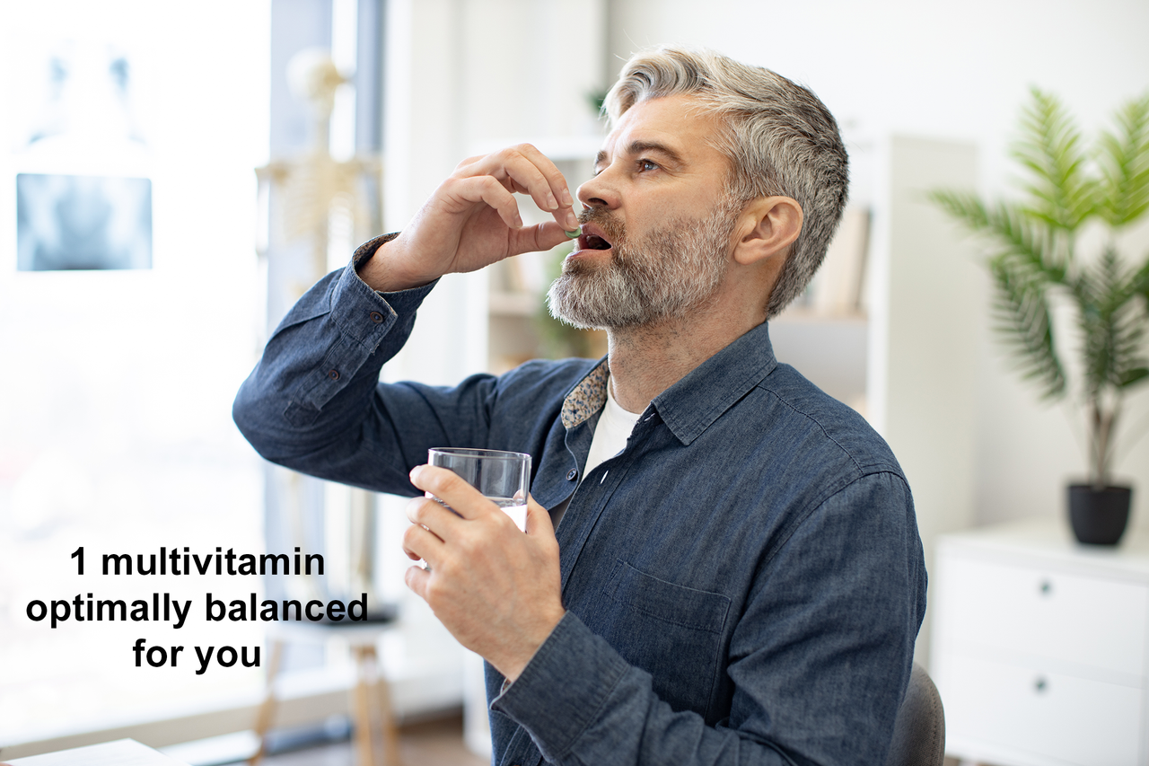 Take ONE multivitamin—optimally balanced, just for you.