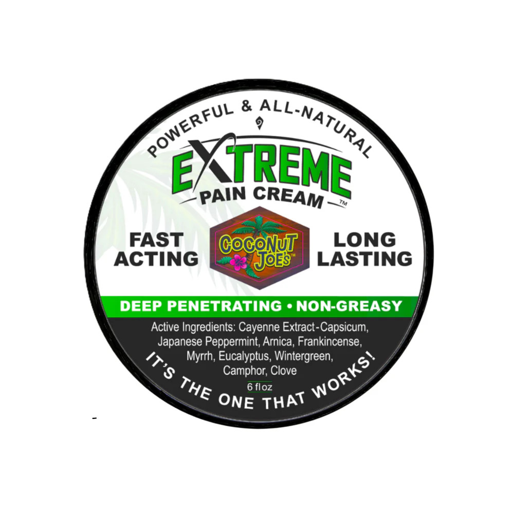 Coconut Joes Extreme Pain Cream, Fast Acting, Long Lasting 6 oz.