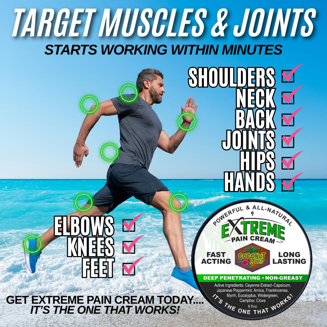 Extreme Pain Cream Targets Muscle And Joints And Works Quickly