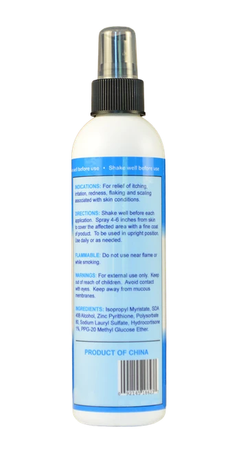 PSOR VAL Fast Acting Zinc Pyrithione Skin Disorder Relief Spray  (3.72 fl oz/110ml) Ingredients & Directions For Use