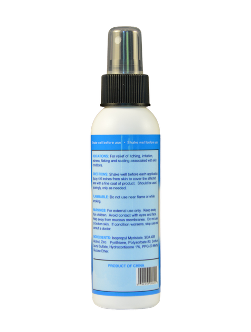 PSOR VAL Fast Acting Zinc Pyrithione Skin Disorder Relief Spray  (3.72 fl oz/110ml) Ingredients & Directions For Use