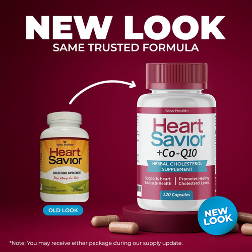NEW LOOK! Same Trusted Heart Savior Formula