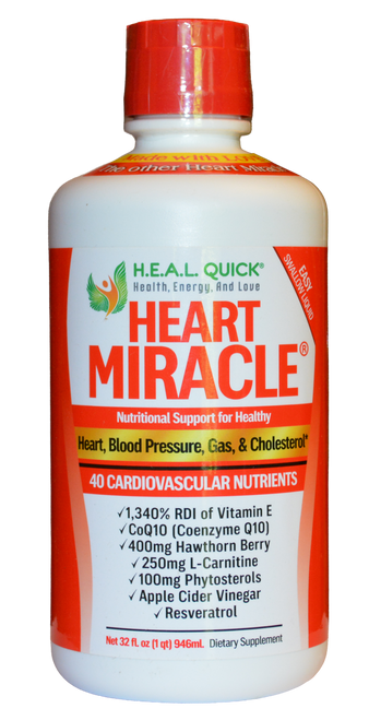 Heart Miracle 40 Heart Healthy Cardiovascular Nutrients 32 fl oz