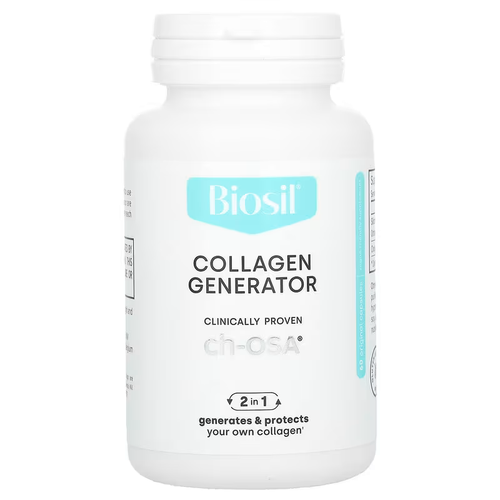 Your skin's health depends on collage, keratin, and elastin production. Biosil offers all of this in one formula.