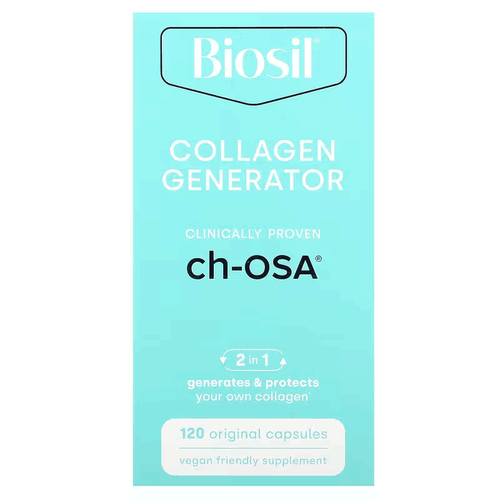 Biosil with choline increases collagen production, keratin, and elastin levels in your body resulting in less wrinkles, radiant skin, luscious hair, and strong nails.