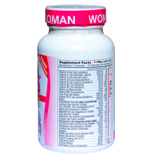 Years Plus Female Energy Complete Multivitamin + 7 Full Formulas Supplement Facts