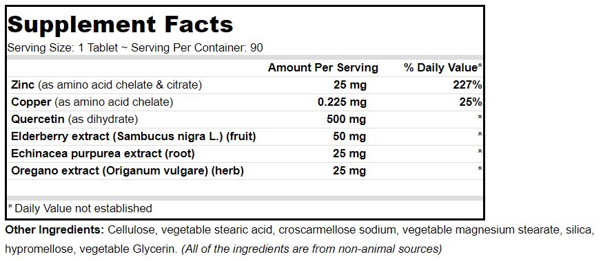 Deva Vegan Quercetin 500 MG is available for those who seek a quality Quercetin product that is combined with 25 mg of Zinc and, various botanical extracts such as Elderberry and Echinacea for their perceived benefits. 