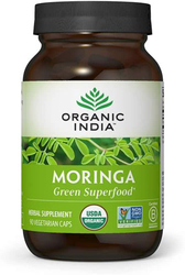 Organic India Moringa Green Superfood 90 Vegetarian Capsules