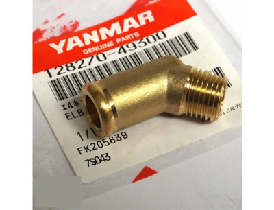 HOSE BARB 45° 1/4NPT X 1/2HB