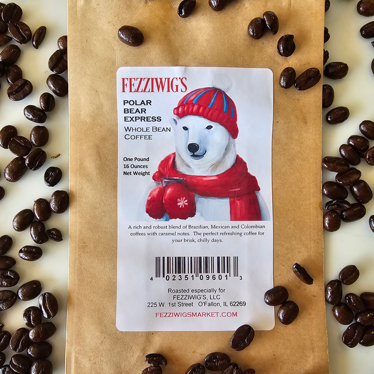 Fezziwig's Whole Bean Coffee- Polar Bear Express - Fezziwig's