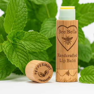 Fezziwig's Branded Bee Bella Lip Balm- Peppermint