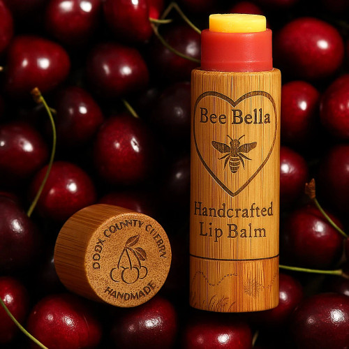 Fezziwig's Branded Bee Bella Lip Balm- Door County Cherry