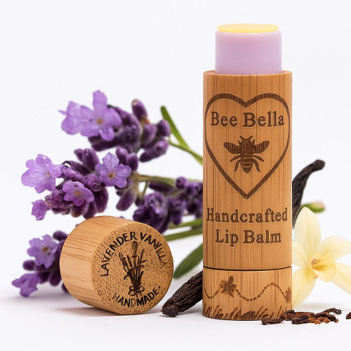 Fezziwig's Branded Bee Bella Lip Balm- Lavender Vanilla