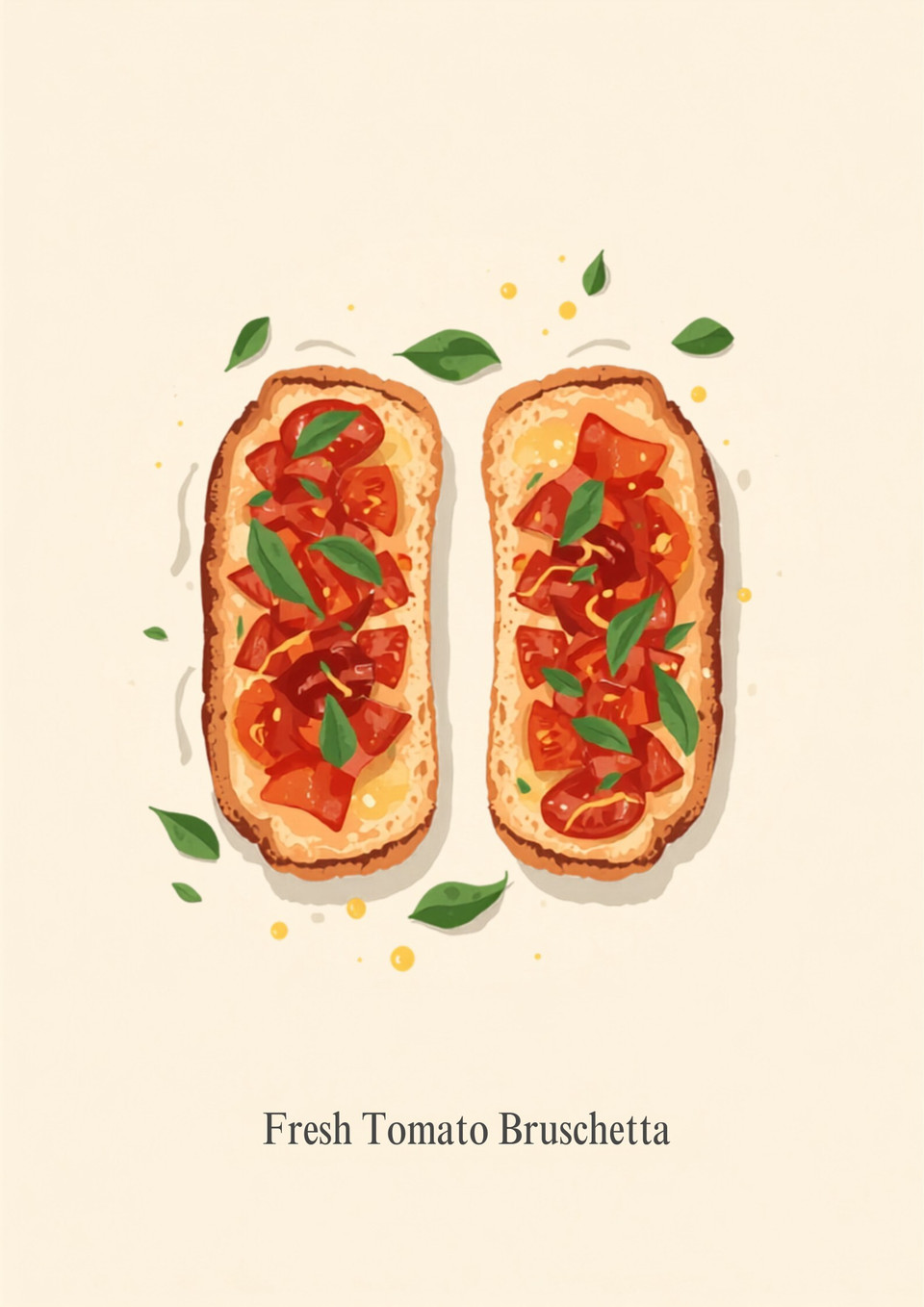 Tuscan Herb Olive Oil Bruschetta (sample photo)