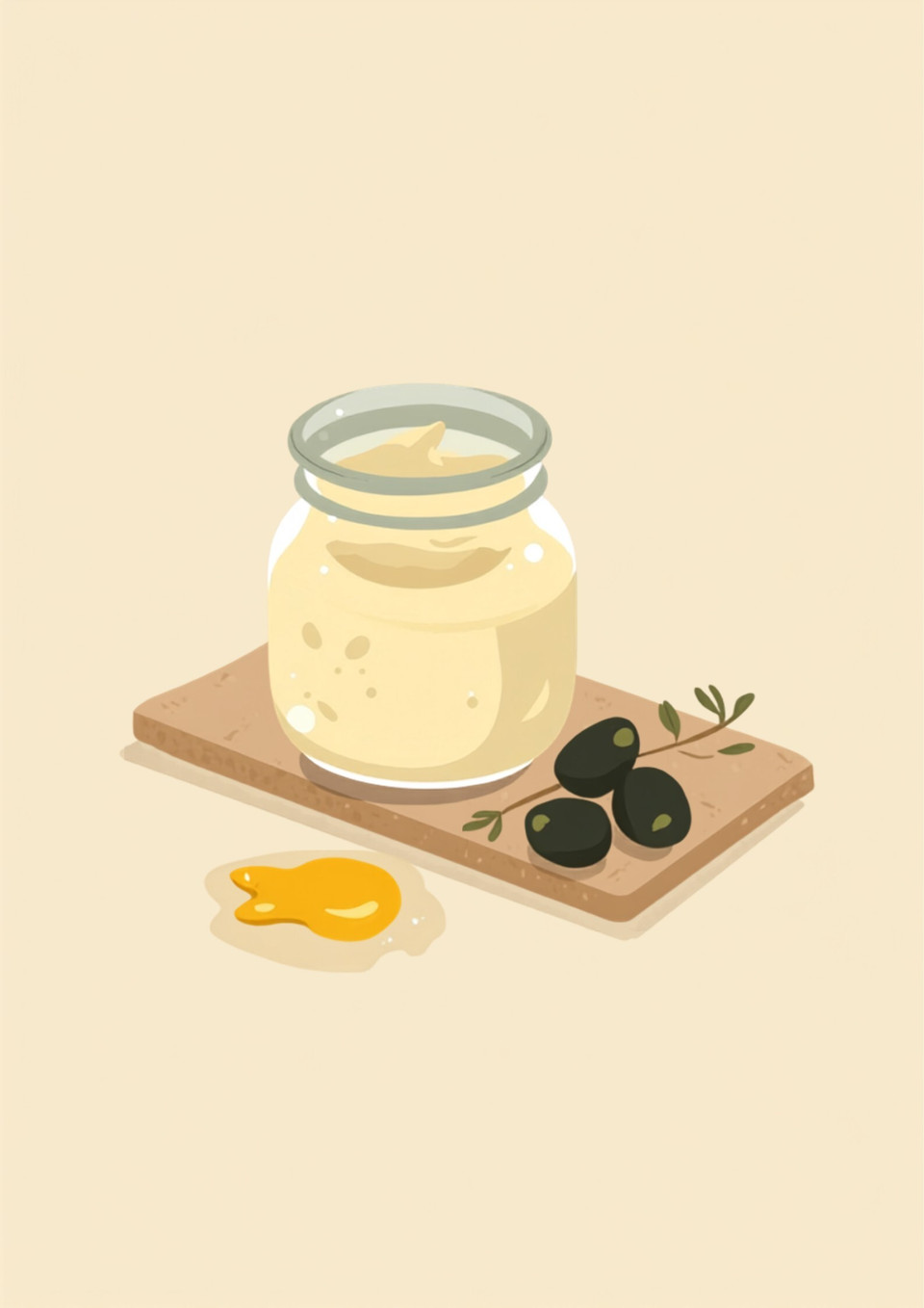 Homemade Mayonnaise with Arbequina Olive Oil (sample photo)