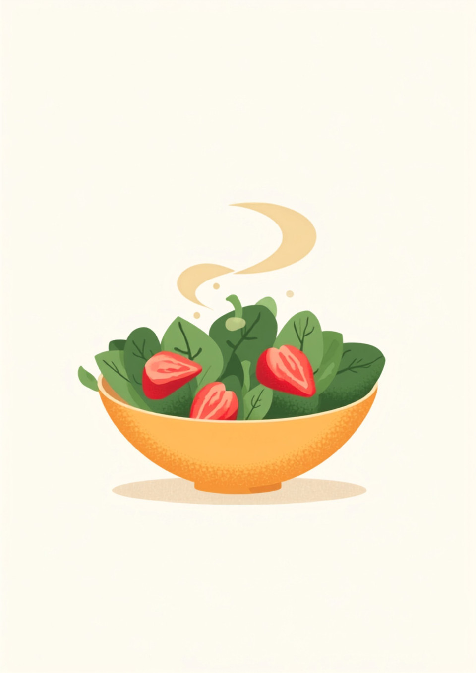 Premium White Balsamic Strawberry Spinach Salad (sample photo)