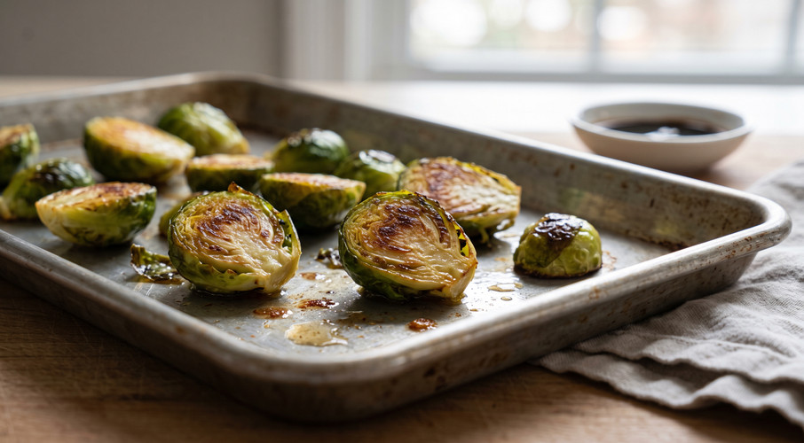 Bacon Olive Oil Roasted Brussels Sprouts