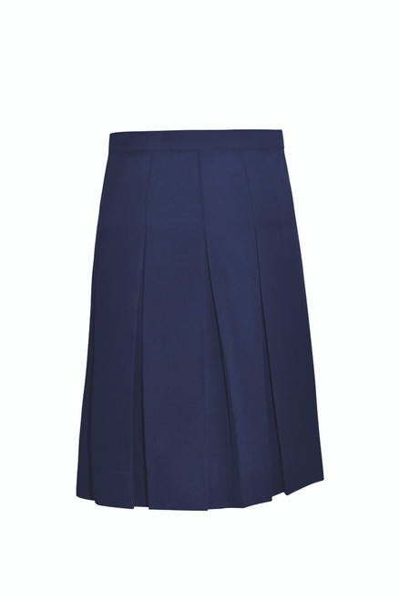 Girls Stitched Down Pleat Solid Skirt - WCA