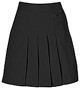Girls Skort - Two Tab w/Pleats - Black Only