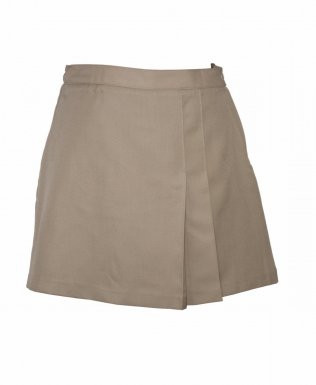 Full Wrap Skort w/Adjustable Waist - Khaki & Navy