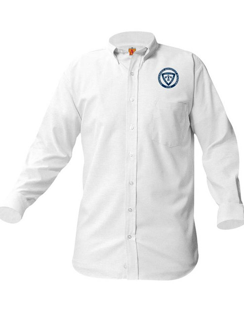 Long Sleeve Oxford Shirt - Thunderbird