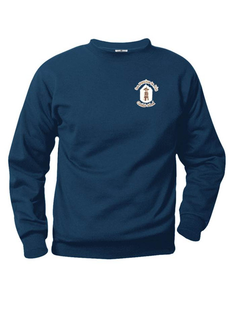 Navy Fleece Crew Neck Sweatshirt - SFDA