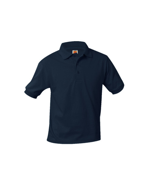 Jersey Knit Short Sleeve Polo Shirt