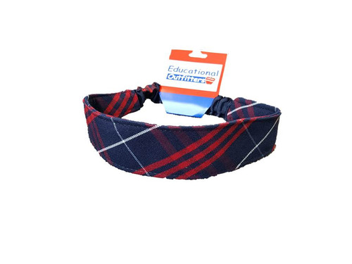 Elastic Headband in Plaid 36