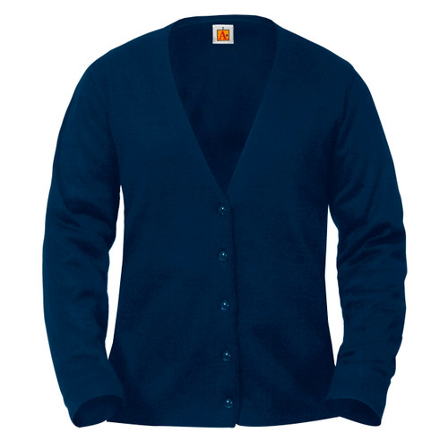 Female Fine Gauge V-Neck Cardigan