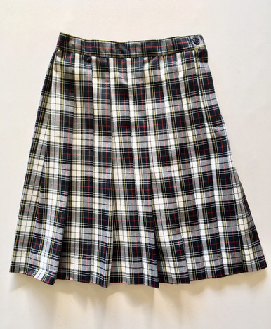 Girls Plaid Knife Pleat Skirt +4