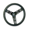 Longacre 15" Uncoated Black Aluminum - DRILLED - Dished (52-56838)
