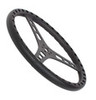 JOES LIGHT WEIGHT DISHED BLACK STEERING WHEEL 13" 14" 15" 
