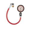Tire Pressure Gauge, Deluxe, Glow in the Dark, 0-40 psi, Analog, 2-1/2 in Diameter, White Face, 1/2 lb Increments.