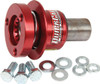 Steering Wheel Quick Release, 360 Degree Release, Fine Spline, Aluminum, Red Anodized, 3/4 in Shaft, Kit.